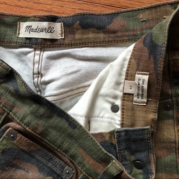 Madewell High-Rise Slim Boyjean Bunny Camo Jeans - Picture 4 of 5